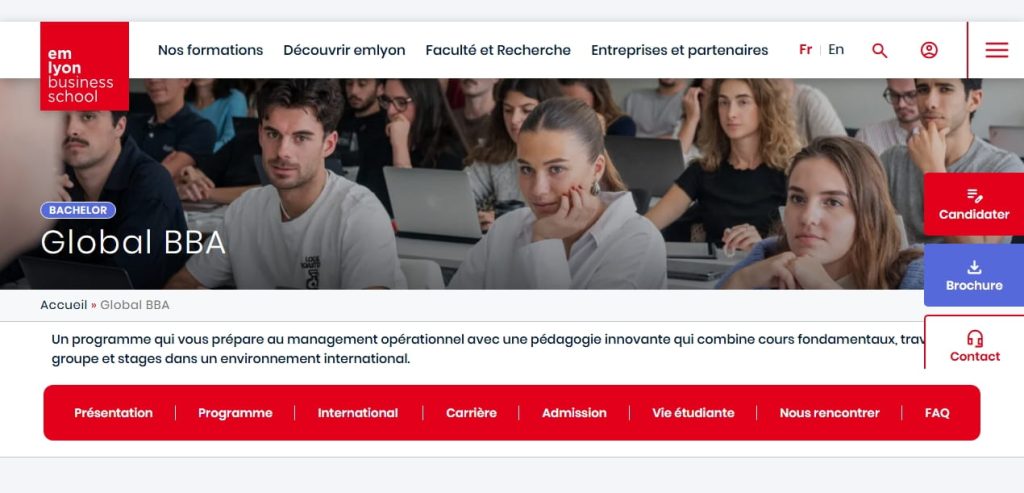 Top 10 des écoles de commerce accessibles sans concours pour les internationaux